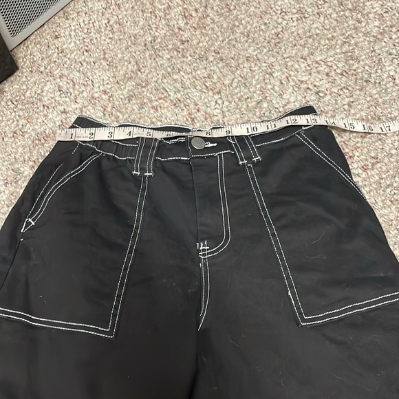 Almost famous wide leg cargo jeans with white contrast stitching - Picture 4 of 8